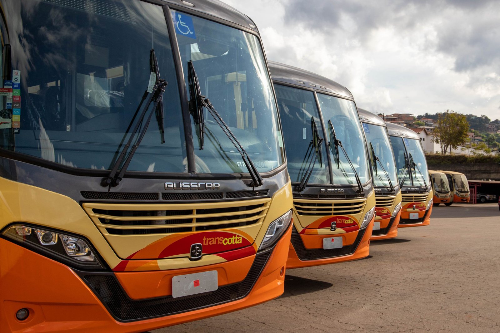 Ônibus antigo da Transcotta